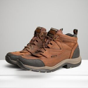 ARIAT Boots Mens 8 Brown Leather Hiking Rugged GorpCore Utility Outdoor Hunting